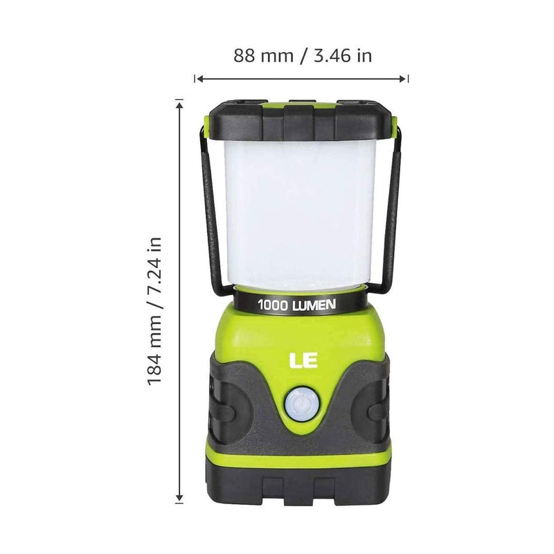 LE LED Camping Lantern, Battery Powered LED with 1000LM, 4 Light Modes, Waterproof Tent Light, Perfect Lantern Flashlight for Hurricane, Emergency, Survival Kits, Hiking, Fishing, Home and More 1 - LeoForward Australia