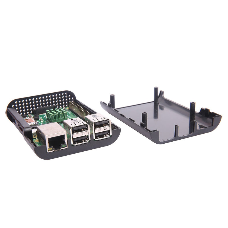  [AUSTRALIA] - JBtek Jet Black Case for Raspberry Pi 3 Model B & Raspberry Pi 2 Model B - Access to All Ports