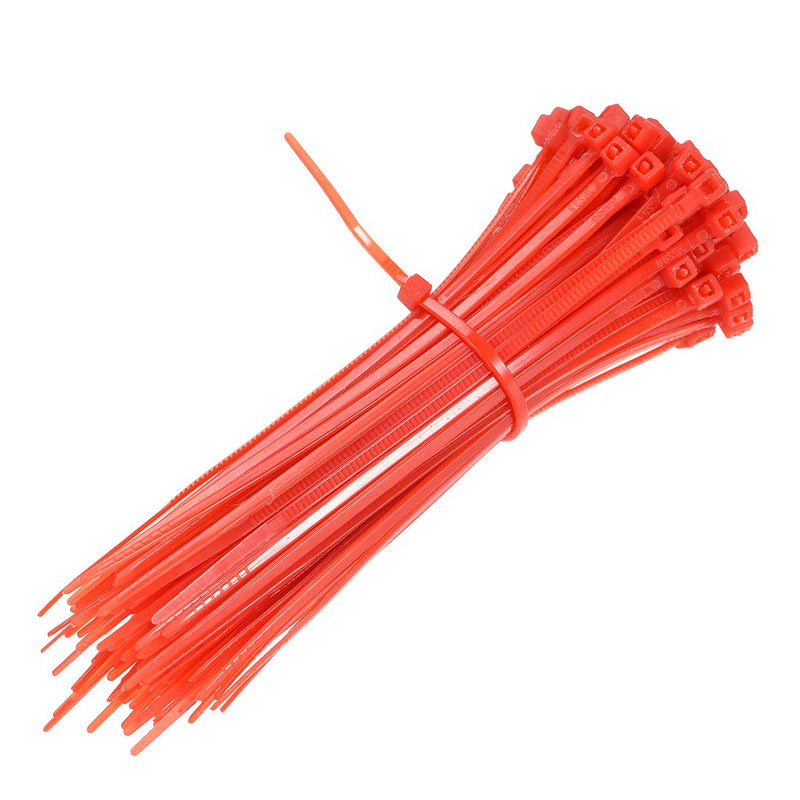  [AUSTRALIA] - uxcell Nylon Cable Ties 4 Inch Self-Locking Zip Ties 0.07 Inch Width Red 500pcs