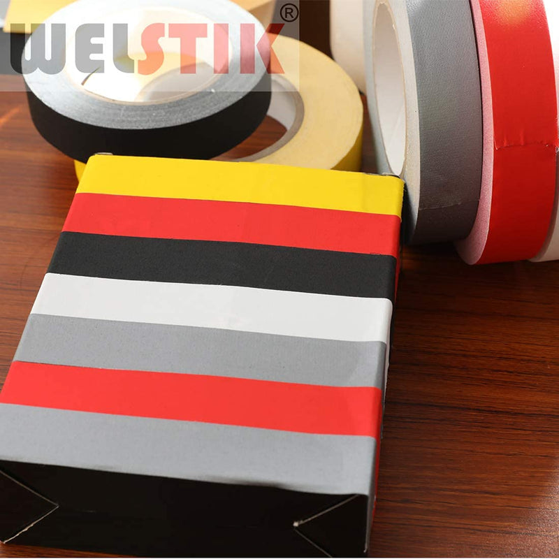  [AUSTRALIA] - WELSTIK Gaffer Tape 1 Inch Black 1" X 60 Yards-Heavy Duty Gaffers Tape for Cables,Photography,Theater Stage Setup,Interior Design,Residue Free,Non Reflective,Easy to Tear 1"X 60 Yards