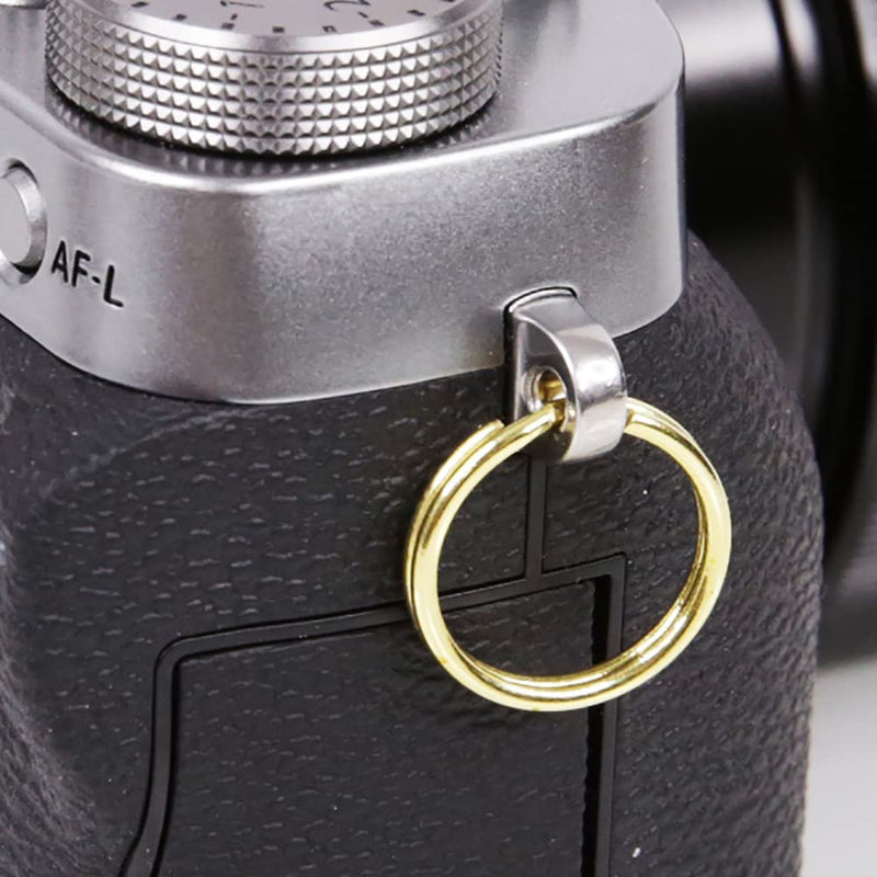  [AUSTRALIA] - Foto&Tech Stainless Steel Round Lug Ring Camera Strap Split Ring for Small Cameras 4 pcs Gold