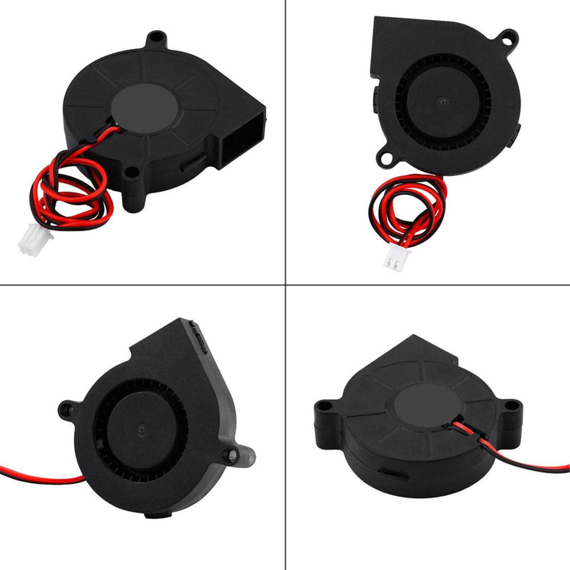  [AUSTRALIA] - Richer-R 3D Printer Cooling Fan, DC 12/24V 5015mm Blow Radial Cooling Fan Turbofan Cooler Kit Accessories High Rotation Speed with Low Noise for 3D Printer(24V)