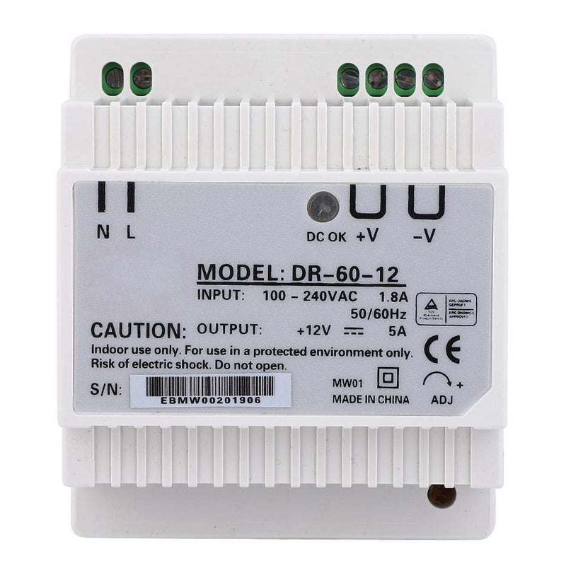  [AUSTRALIA] - DR 60-12 AC/DC 60W 100-240V transformer DIN rail power supply industrial power supplies PWM control with one output high-precision DIN rail (DR 60-12) DR-60-12