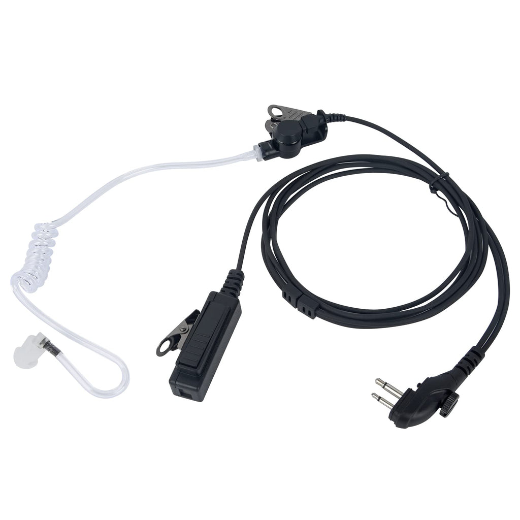  [AUSTRALIA] - Pdflie BD502 BD 502i 402i Earpiece 2Pin with Screw Walkie Headset for HYT Hytera BD502i BD552i BD612i PD402i PD482i PD502i PD562i TC508 BD500 TD500 TD560 PD530 PD506 PD560 PD415 (Acoustic) Acoustic