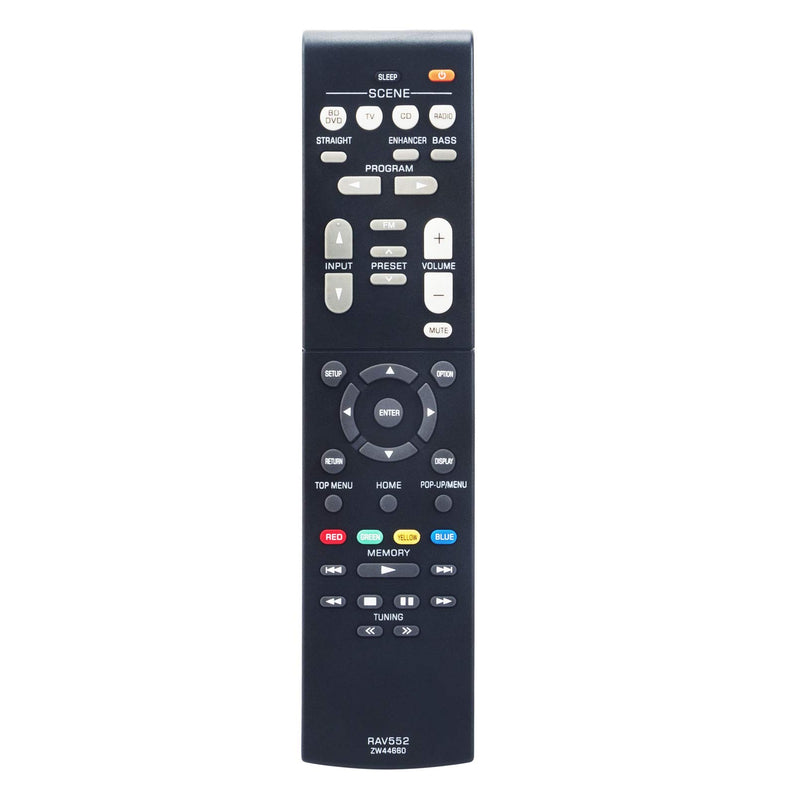 RAV552 Replace Remote Control fit for Yamaha AV Receiver RX-V379 RX-V479 RX-V579 RX-V381 RX-V383 RX-V385 HTR-3068 HTR-3069 HTR-3071 HTR-3072 HTR-4068 TSR-5790 TSR-5790BL sub RAV549 - LeoForward Australia