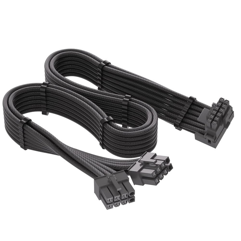  [AUSTRALIA] - 12VHPWR 90 Degree Adapter for Corsair: PCIE 5.0 16AWG 600W 12VHPWR Adapter Dual 8 Pin PCIe to 16 Pin 12+4 Pin for RTX 4090 4080 3090TI 4070Ti Graphics Card GPU, ONLY for Corsair Power Supply (Type A) Type A