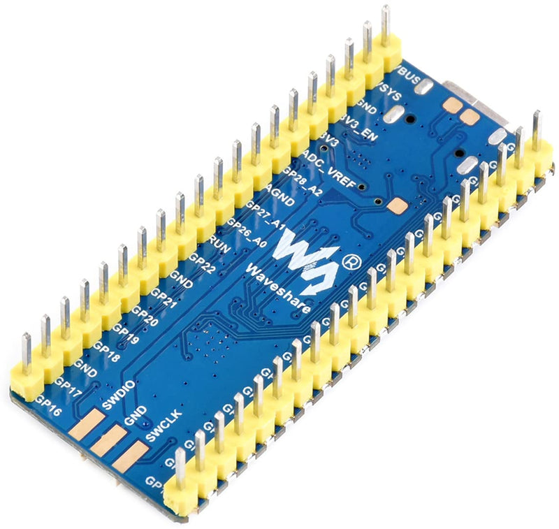  [AUSTRALIA] - waveshare RP2040-Plus Board with Pre-Soldered Header, Pico-Like MCU Board Based on Raspberry Pi RP2040, Dual-Core Arm Cortex M0+ Processor Onboard 4MB Flash,USB-C Connector,Recharge Header,etc