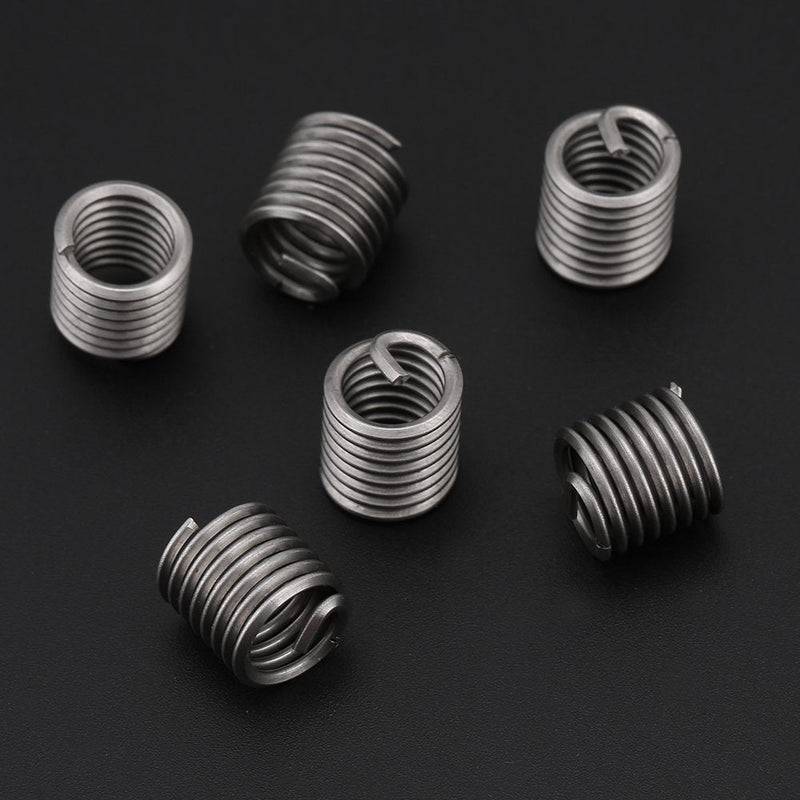  [AUSTRALIA] - 60pcs Thread Insert Kit 304 Stainless Steel Wire Screw Sleeve Thread Repair Insert Assortment Kit