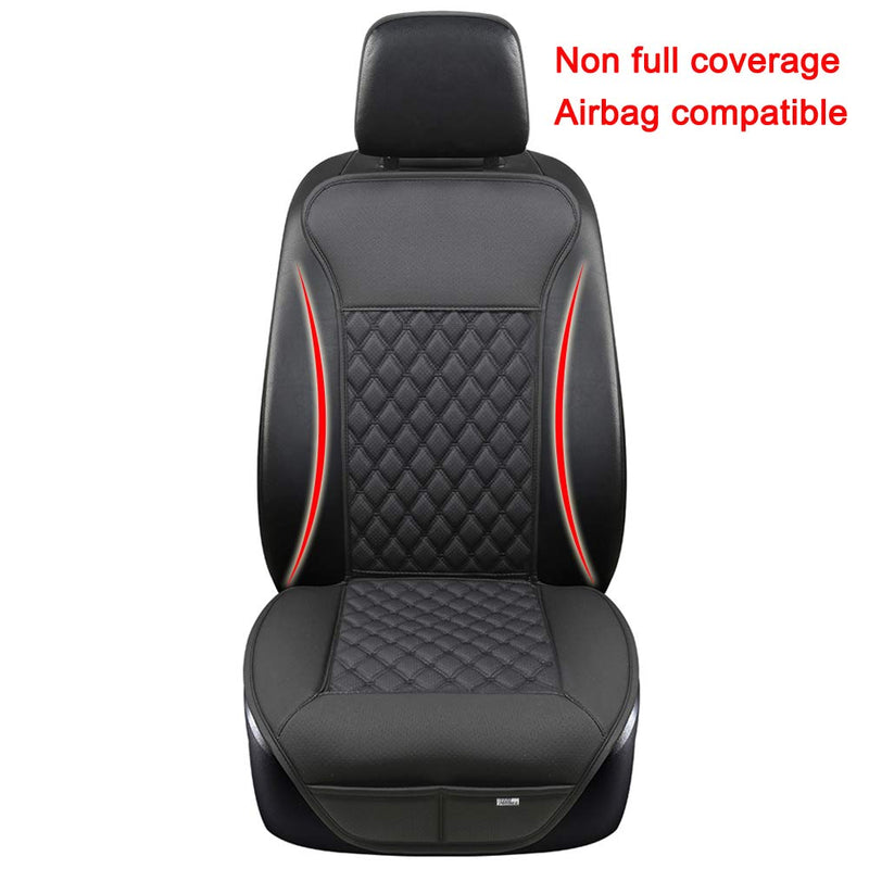  [AUSTRALIA] - Black Panther Car Seat Cover, Luxury Car Seat Protector,Universal Anti-Slip Driver Seat Cover with Backrest, Diamond Pattern Embroidery (1Piece,Black) Diamond Pattern - Black