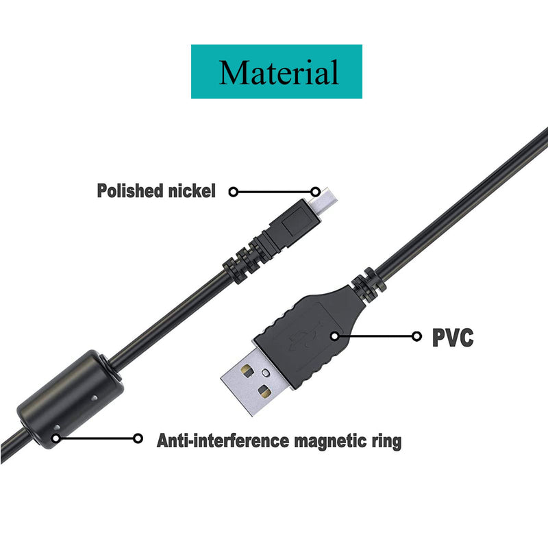  [AUSTRALIA] - Replacement UC-E6 Cable, USB Photo Transfer Cord Charger Cable for Nikon CoolPix, L, D, P, Series Digital Camera D3300 D750 D7200 Coolpix L340 L32 A10 P520 P500 S6000 S9200 S3300 S9100(4.9ft)