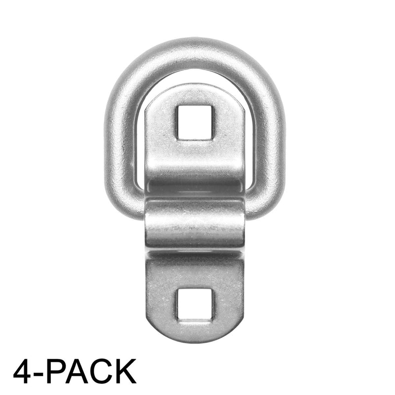  [AUSTRALIA] - Sierra Pacific Engineering Stainless Steel Tie Down, Surface Mount D-Ring 6,000 lb. Capacity Tiedowns 4-Pack 4 Pack