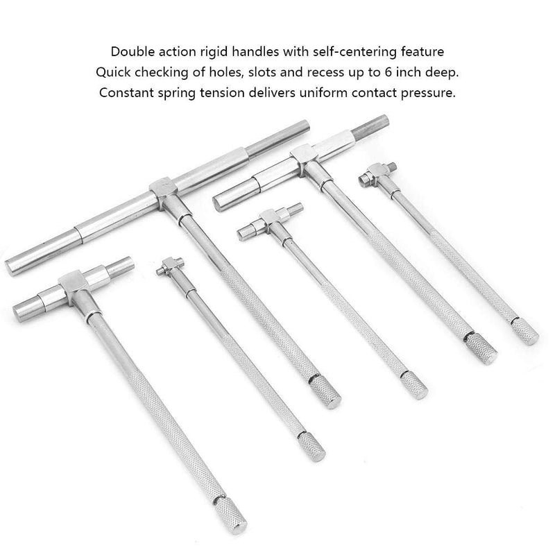  [AUSTRALIA] - 6pcs Telescopic Gauge 8-150mm Micrometer Measuring Tool with Adjustable Inner Diameter