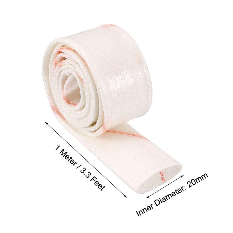  [AUSTRALIA] - uxcell Insulation Braided Sleeve, 3.3Ft-20mm Polyethylene Resin Fiberglass Sleeve