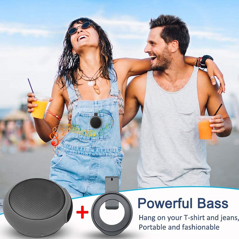 ANCwear Portable Bluetooth Speaker,TWS Dual Pairing Wearable Speaker 5.0, Outdoor Speaker for Motorcycle,Bike,Car,Shower,Hiking, Running TWS-Red - LeoForward Australia