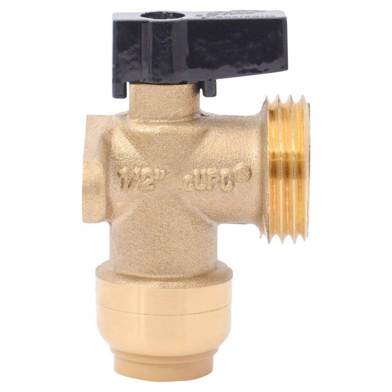  [AUSTRALIA] - Sharkbite 25560LFA Washing Machine Angle Valve, 1/2 Inch x 3/4 Inch MHT Garden Hose Valve, Push-to-connect Copper, PEX, CPVC, PE-RT Pipe