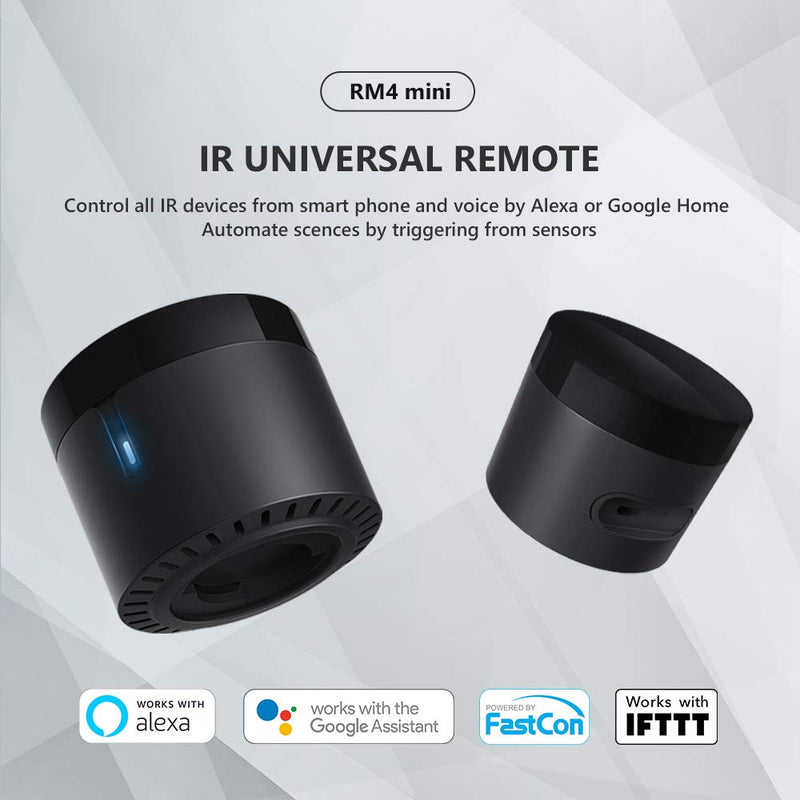 BroadLink RM4 Mini IR Universal Remote Control, Smart Home Automation Wi-Fi Infrared Blaster for TV Air Conditioner STB Audio, Works with Alexa, Google Home, IFTTT - LeoForward Australia