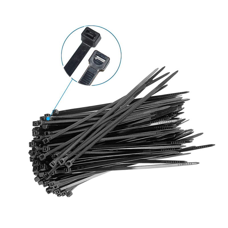  [AUSTRALIA] - SOMAER 110 PCS 12-Inch Cable Zip Ties,Industrial multi-purpose UV resistant,12 inch width 0.14inch,50lbs Tensile strength black,Self-Locking design Perfect for Home,Office,Garage and Workshop. 12 Inch