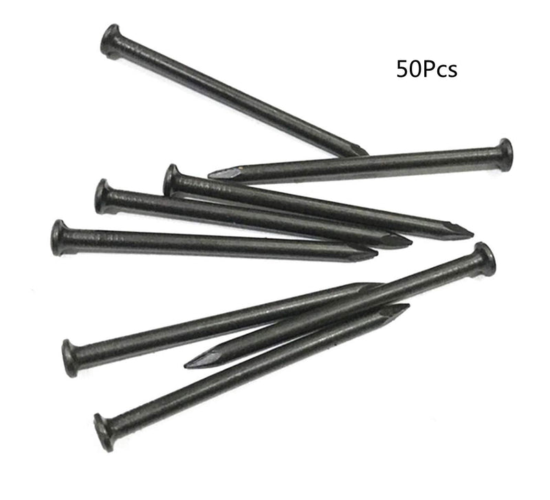  [AUSTRALIA] - Hardware Nails 1.5-inch Length Carbon Steel Point Tip Wall Cement Nail Black 50pcs