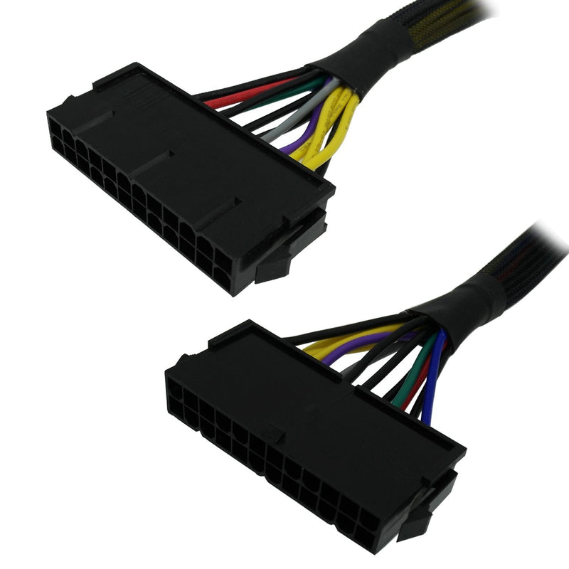  [AUSTRALIA] - COMeap 24 Pin to 14 Pin ATX PSU Main Power Adapter Braided Sleeved Cable for IBM Lenovo PCs and Servers 12-inch(30cm) (Long Type)