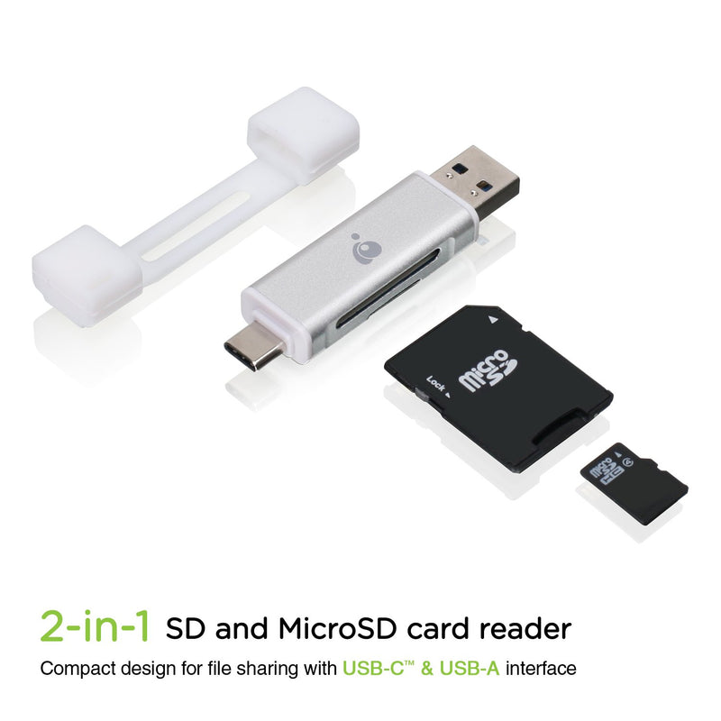 IOGEAR SD/MicroSD/MMC Card Reader/Writer (GFR3C12) - LeoForward Australia