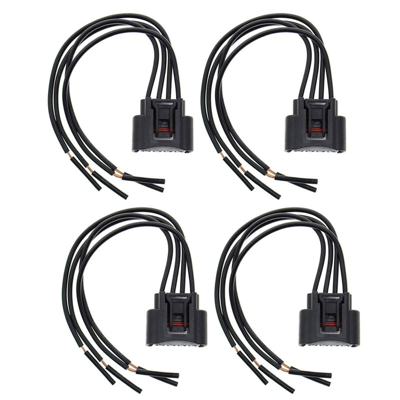 MOTOALL Ignition Coil Connector Plug Wire Harness Pigtail Wiring Loom 4-Way Female for 90980-11885 645-940 Toyota Lexus Scion Pontiac Chevrolet Chevy - 4pcs - LeoForward Australia