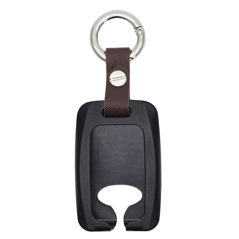  [AUSTRALIA] - HHYE0130 - Black Aluminium Alloy Remote Car Key Fob Case 2/3/4/5/6 Button Protector Cover Shell Keychain For Chevrolet Chevy Silverado, Colorado, Suburban GMC Sierra, Canyon
