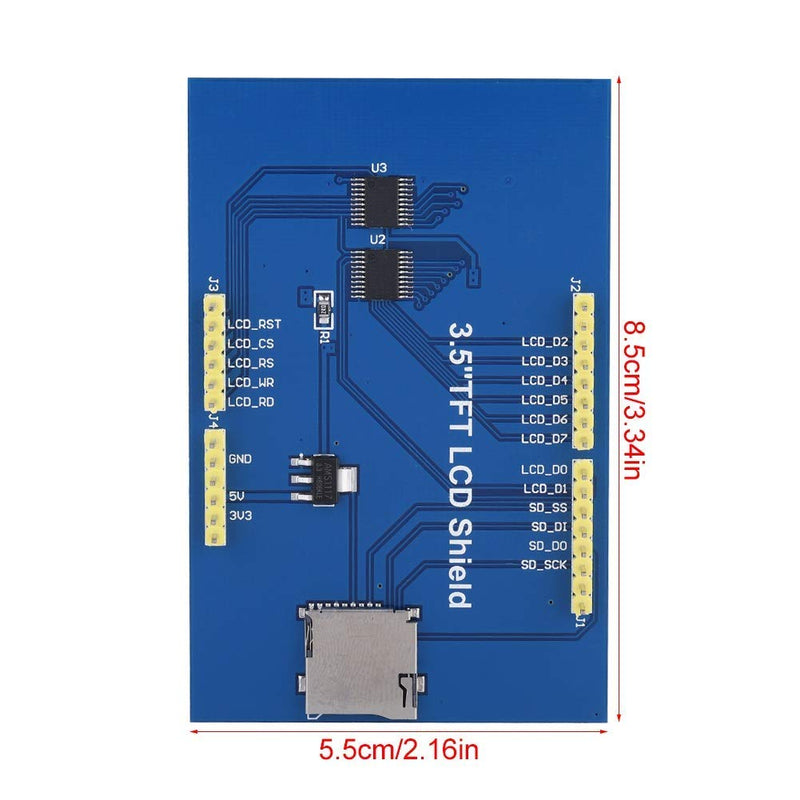  [AUSTRALIA] - Leinggg Arduino Mega LCD Display - 3.5 Inch TFT LCD Screen Module 480 x 320 for Arduino UNO MEGA 2560 Boards (Color: with Touch Panel) With Touch Panel