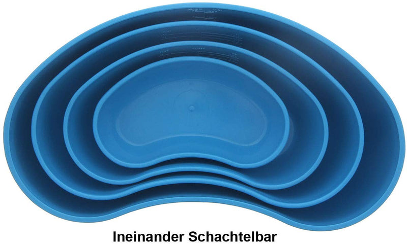  [AUSTRALIA] - Blue kidney bowl Kosmetex made of plastic, food-safe, disinfectable, autoclavable, 26cm, 26 cm