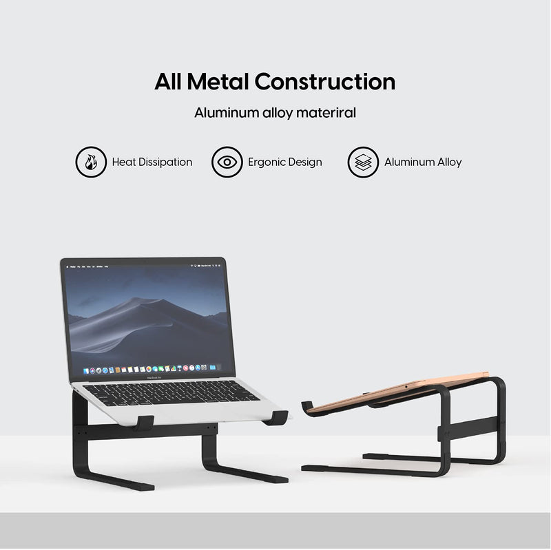  [AUSTRALIA] - TALK WORKS Laptop Stand - Desktop Laptop Holder and Monitor Riser for Comfortable Viewing Angle - Durable and Ergonomic Design with Protective Silicon Grip Padding - Universal Compatibility