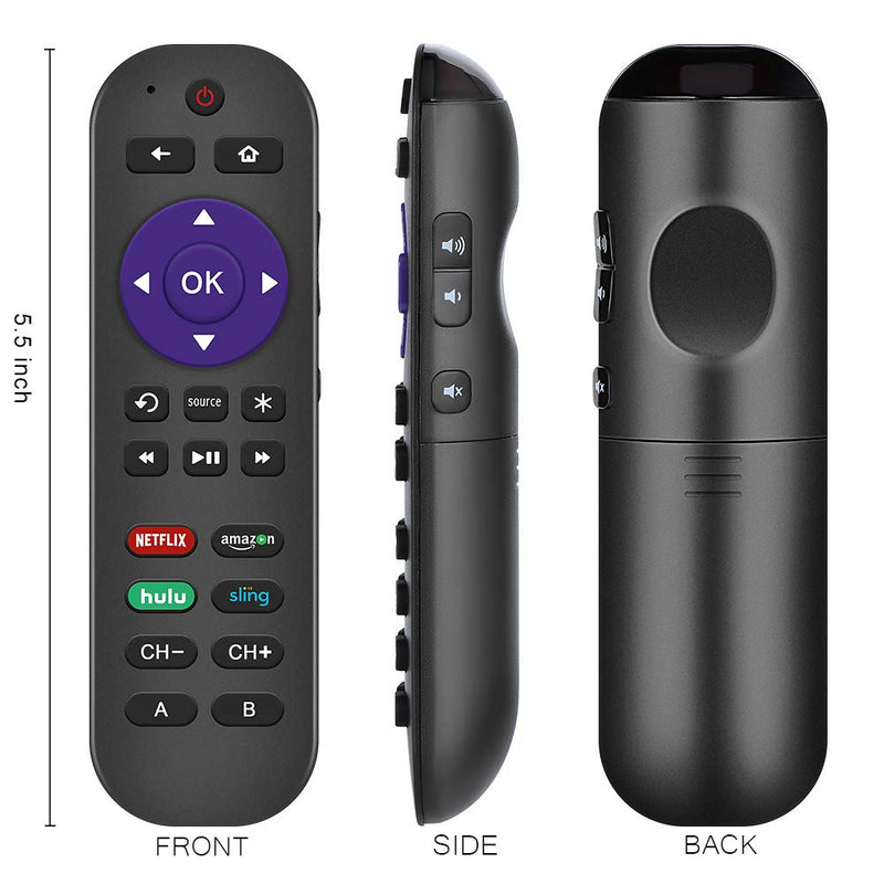 Gvirtue Universal Remote Control Fits for Roku Player 1 2 3 4 Premiere/+ Express/+ Ultra with 9 More Learning Keys Programmed to Control TV/Soundbar/Receiver - LeoForward Australia