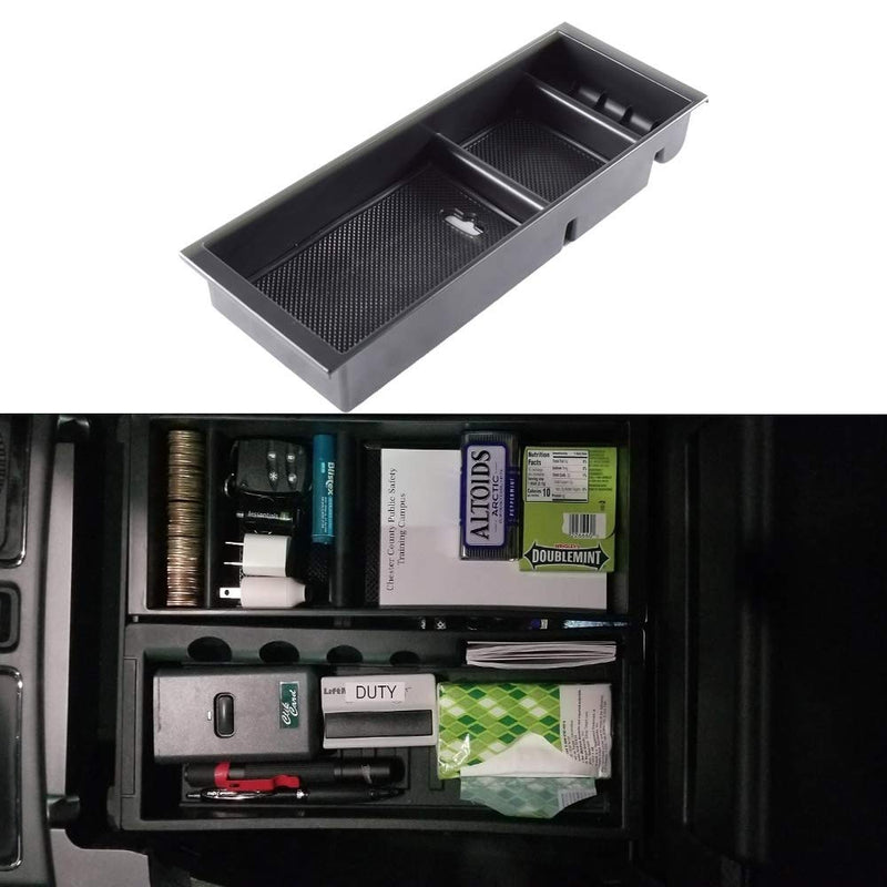  [AUSTRALIA] - EDBETOS Center Console Armrest Insert Organizer ABS Tray Pallet Storage Box Container Compatible with Ford F150 Accessories F-150 Raptor 2015-2019