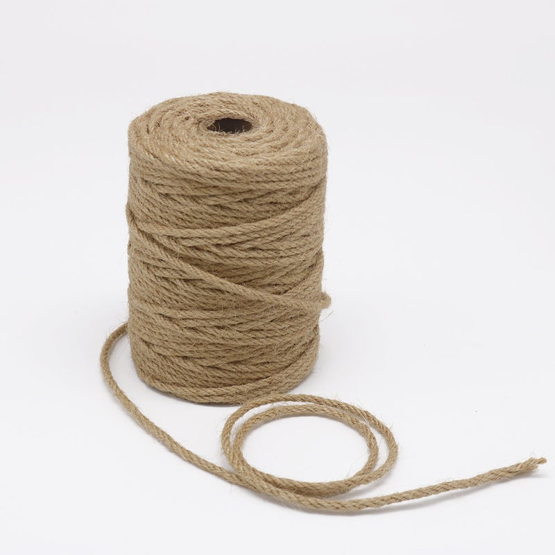  [AUSTRALIA] - Tenn Well 164 Feet 4mm Natural Jute Twine, Brown Twine Rope for Crafts, Gift Wrapping, Packing, Gardening Applications and Holiday Decorations