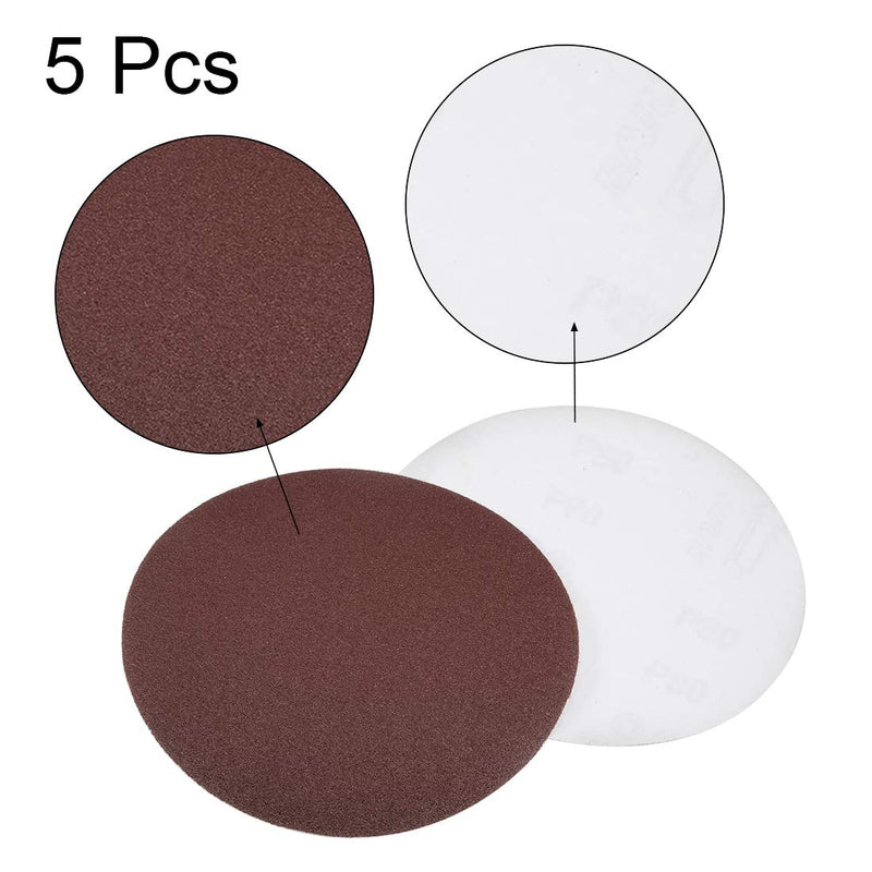  [AUSTRALIA] - uxcell 6-inch PSA Sanding Discs,80 Grits Self Stick Adhesive Back Aluminum Oxide Sandpaper 5pcs