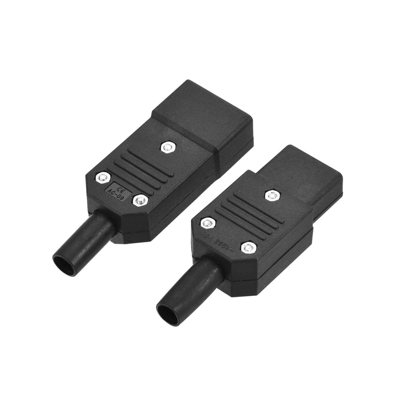  [AUSTRALIA] - uxcell 3pcs IEC320 C13, 3pcs C14, AC 250V 10A Power Adapter Connector