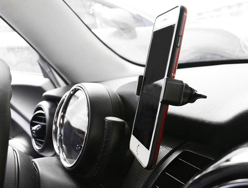  [AUSTRALIA] - iJDMTOY Behind Tachometer Bolt-On Mount Cell Phone GPS Black Holder Compatible With MINI Cooper R55 R56
