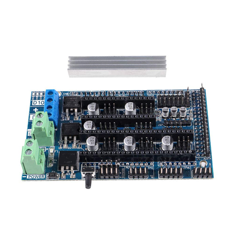  [AUSTRALIA] - AOICRIE Ramps 1.6 Plus Expansion Control Panel with Heatsink Upgraded Ramps 1.4 3D Motherboard Support A4988 DRV8825 TMC2130 Driver Reprap Mendel for 3D Printer Board Parts