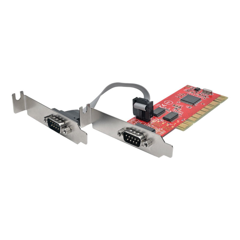  [AUSTRALIA] - Tripp Lite 2-Port DB9 (RS-232) Serial PCI Card with 16550 UART, Low Profile (PCI-D9-02-LP) 2-Port DB9 (Low Profile)