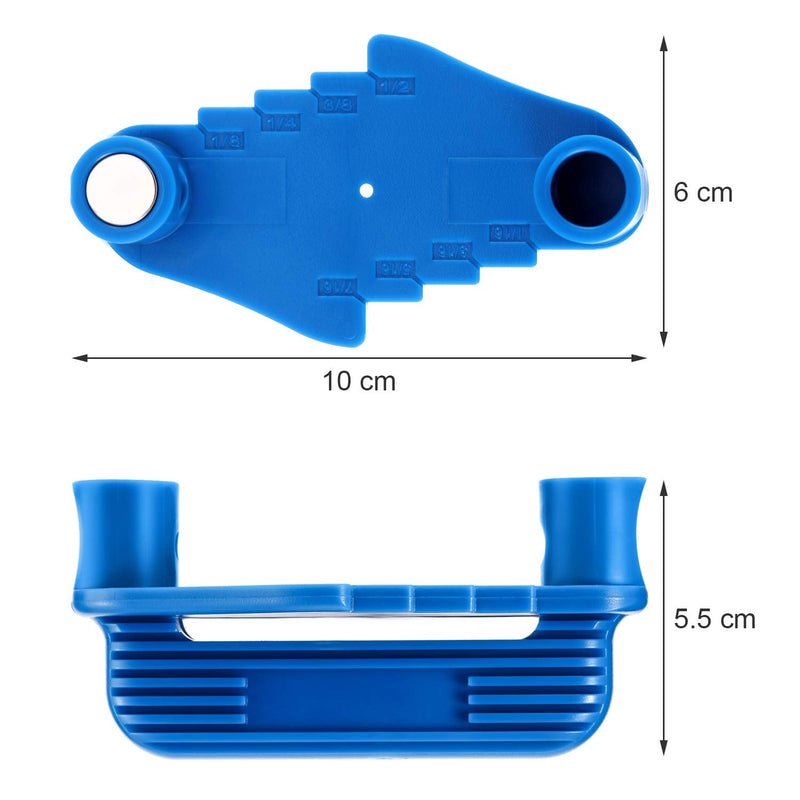  [AUSTRALIA] - Center Scriber Line Scriber Woodworking Marking Offset Marking Tool Marking Center Finder Tool Wood Scribe Marking Gauge Fits Standard Wooden Pencils (1, Blue) 1