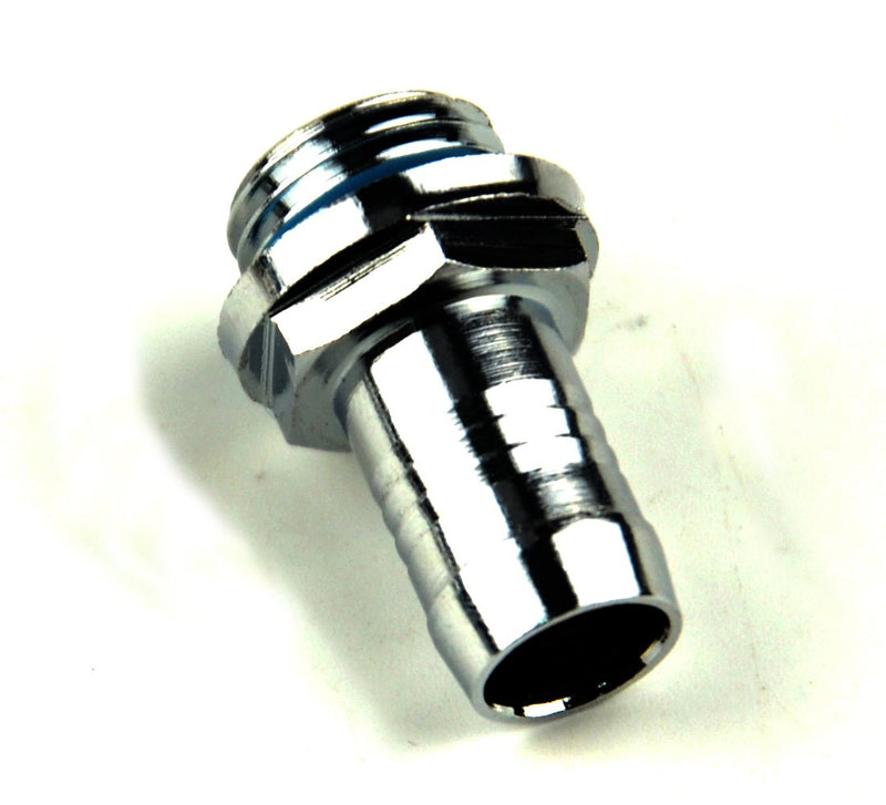  [AUSTRALIA] - BXQINLENX Silver Chrome G1/4" to 7/16" Barb Fitting (Tubing ID 9.5MM) for Computer Water Cooling System Through Joint Straight Joint(4 PCS)