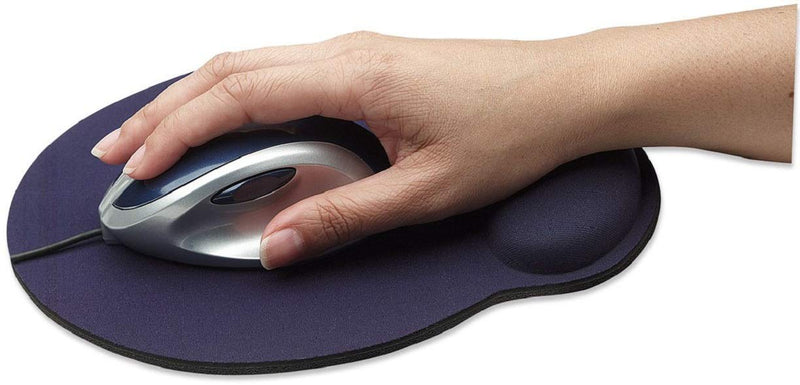 Manhattan Gel Mouse Pad - with Soft Wrist Support, Non- Slip Base, Ergonomic Design - for Laptop, Computer, PC Mouse - Blue, 434386 - LeoForward Australia