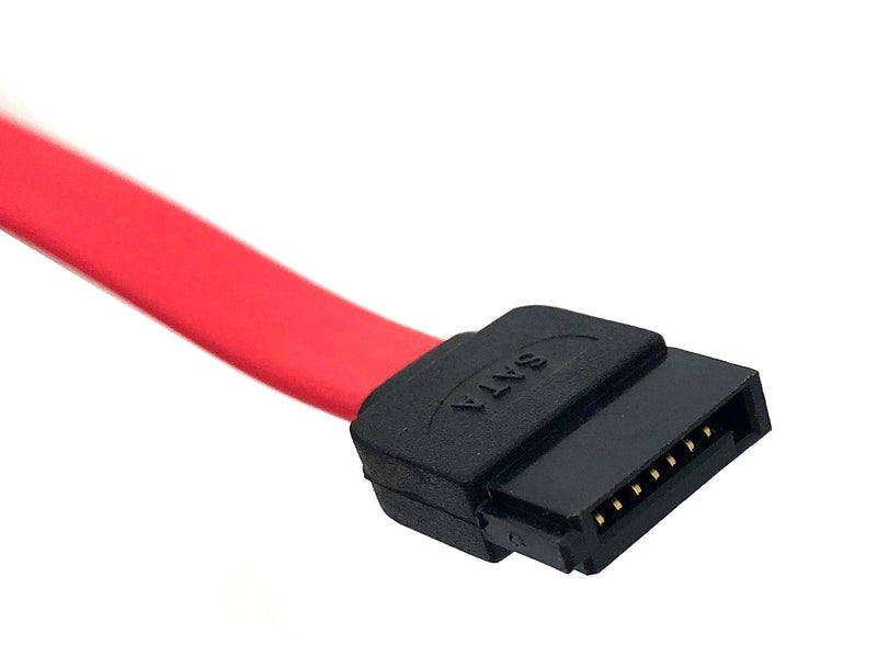  [AUSTRALIA] - MICRO CONNECTORS Inc Sata III (6Gb) Data Cable with (1) Right Angle - 18In Components Other F03-150-1R red 18" (STR-ANG) Single
