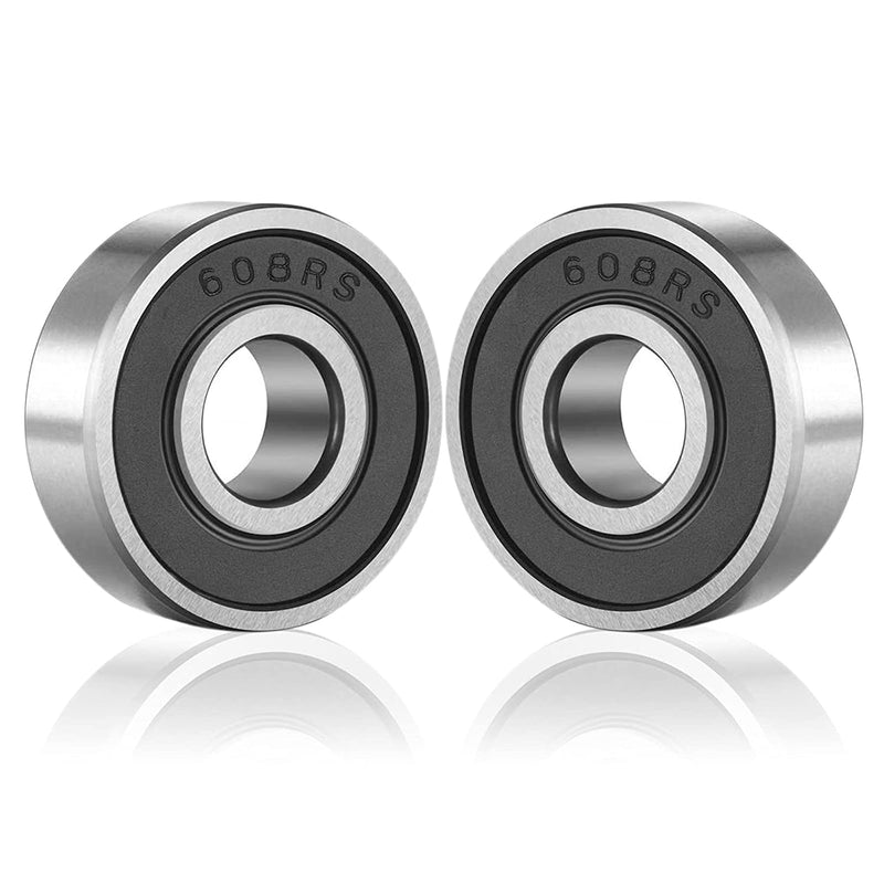  [AUSTRALIA] - 20 Pcs 608 2RS Ball Bearings – Bearing Steel and Double Rubber Sealed Miniature Deep Groove Ball Bearings (8mm x 22mm x 7mm)