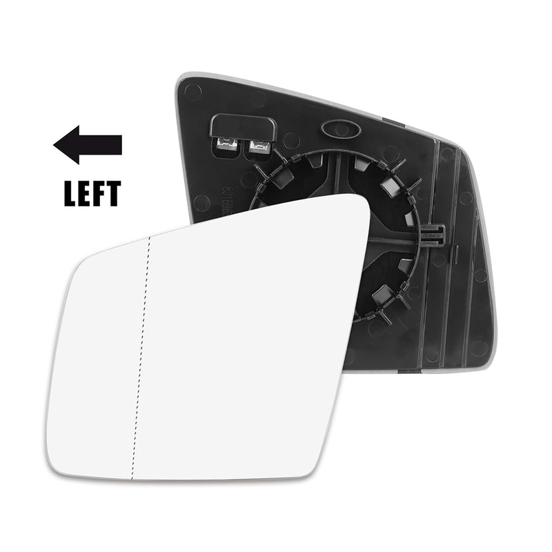 X AUTOHAUX Driver Left Side Mirror Glass Compatible for MERCEDES BENZ GLE GLS GL ML R G CLASS Heated W/Backing Plate - LeoForward Australia
