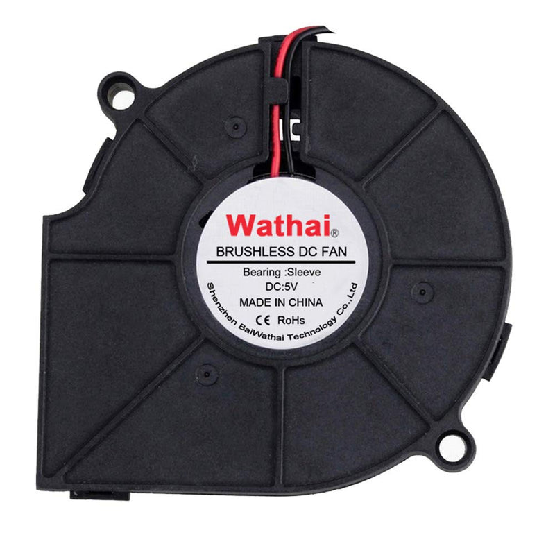  [AUSTRALIA] - Wathai 75mm x 15mm Radial Fan 5V USB DC Brushless Turbo Cooling Blower Fan