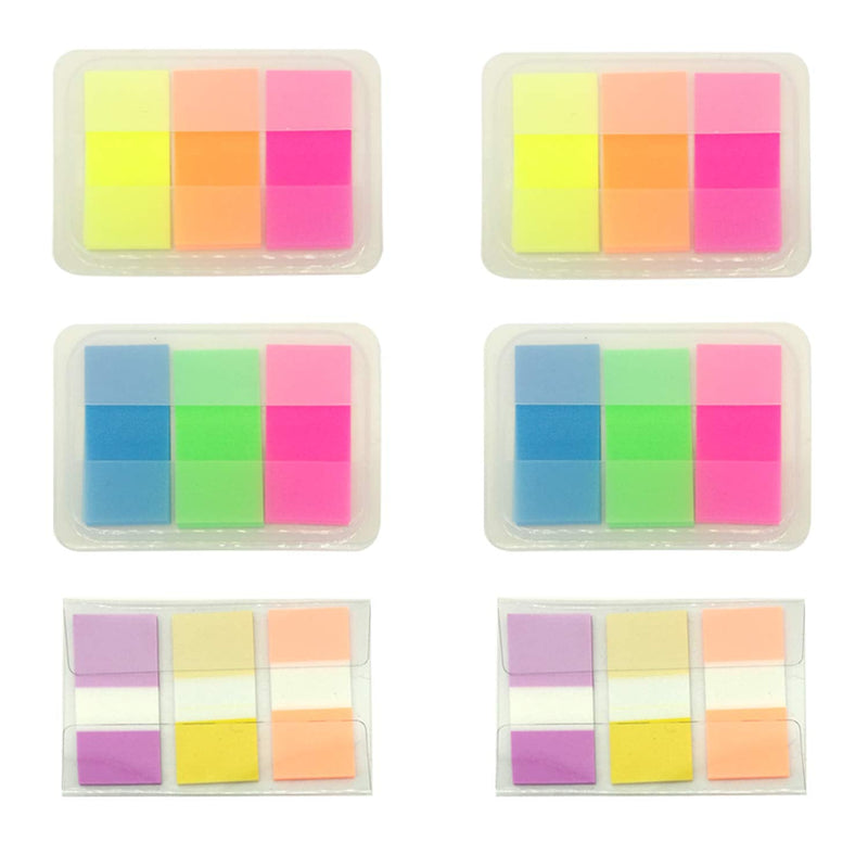  [AUSTRALIA] - 1640 Pieces Sticky Notes Pop up Index Label Text Highlighter Strips, Transparent Tabs Flags Stickers for Page Marker, PietyPet C