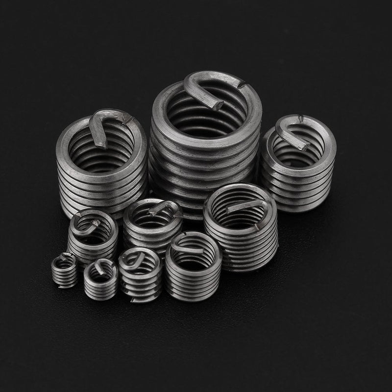  [AUSTRALIA] - 60pcs Thread Insert Kit 304 Stainless Steel Wire Screw Sleeve Thread Repair Insert Assortment Kit