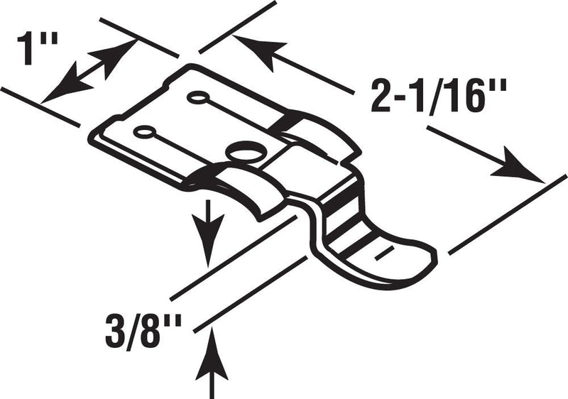  [AUSTRALIA] - Prime-Line Products T 8500 Storm Window Snap Fasteners, 3/8-Inch with Screws, Steel,(Pack of 4)