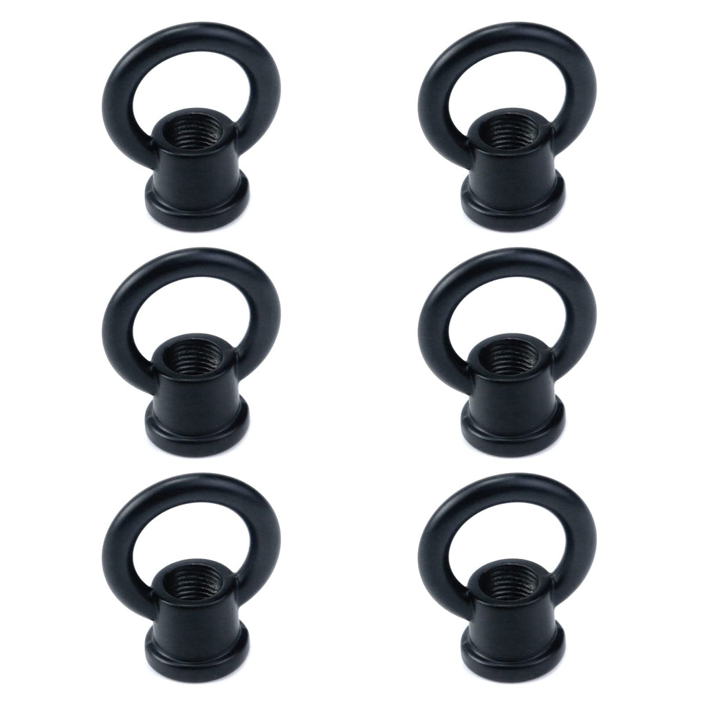  [AUSTRALIA] - Meprotal 6pcs Eye Nut Ring Shape Die Casting Lifting Eye Threaded Nuts M10 for Chandelier Candle Lamps 1.1'' Diameter