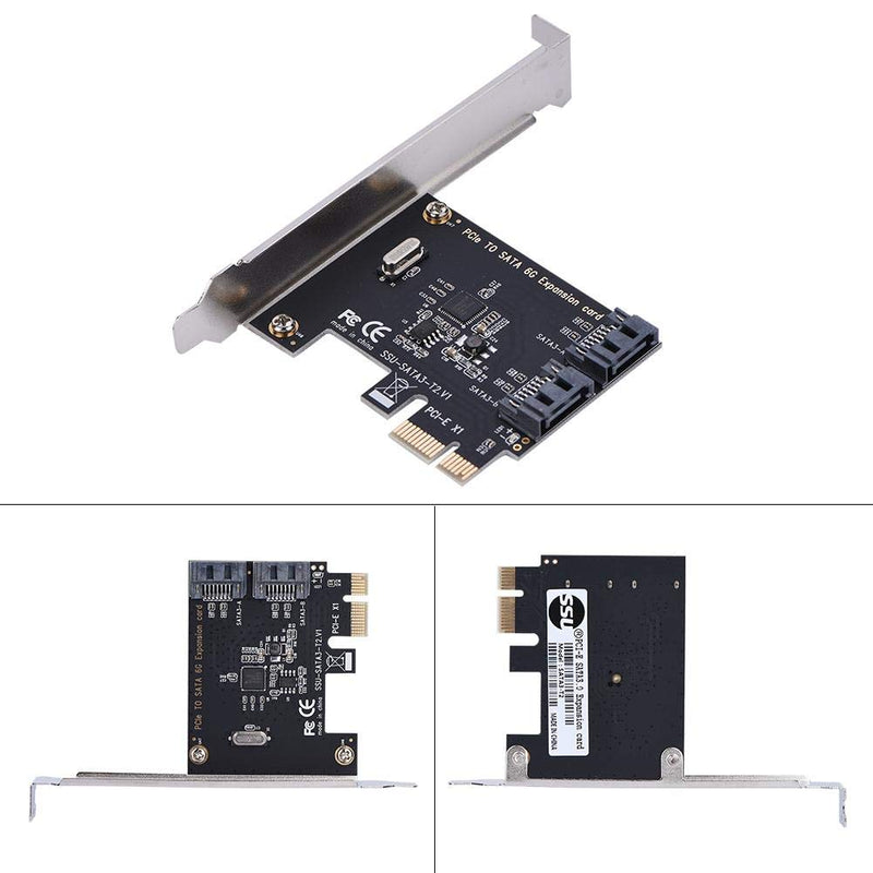  [AUSTRALIA] - PCI E Cards to SATA 3.0 PCI Express 2 Port SATA III 6Gbps Expansion Adapter Boards IDE/AHCI Programming Interface.