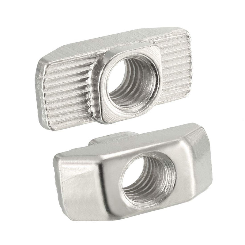  [AUSTRALIA] - uxcell Sliding T Slot Nuts, M6 Half Round Roll in T-Nut for 4040 Series Aluminum Extrusion Profile, Carbon Steel Nickel-Plated, Pack of 30